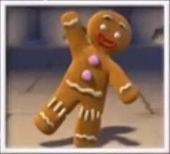 photo of gingy the gingerbread man from Shrek